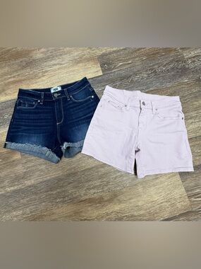 Shorts Bundle PAIGE Jimmy Jimmy Short Denim Sz 24 Levi Lilac Sz 25